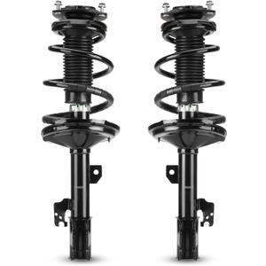 Front Struts Shocks w/Coil Springs Absorber for 2004-2007 Toyota Highlander FWD ONLY 2.4L L4 / 3.3L V6, Strut Shock Absorbers Assembly Replace 172211 172212