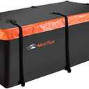MeeFar Hitch Mount Cargo Carrier Bag Soft Shell 100% Waterproof 15 Cubic Feet (58" 19" 24") Include 8 Reinforced Straps for Truck Pickup All Vehicle with Steel Cargo Basket