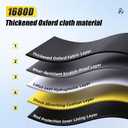 Fishing Rod Case 51in Quad-Layer 1680D Heavyweight Oxford Fishing Pole Case & Bag with Wire Frame Support (Not Hardshell)Quick-Access Compartments Anti-Sag Design Fishing Rod Bag Fishing Gift for Men