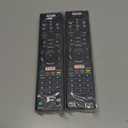 Ogilly RMT-TX100U Replacement Remote Control for Sony TVs, Bravia, 4K UHD LCD LED HD Smart TVs with Netflix Shortcut Buttons, Black (Pack of 2)