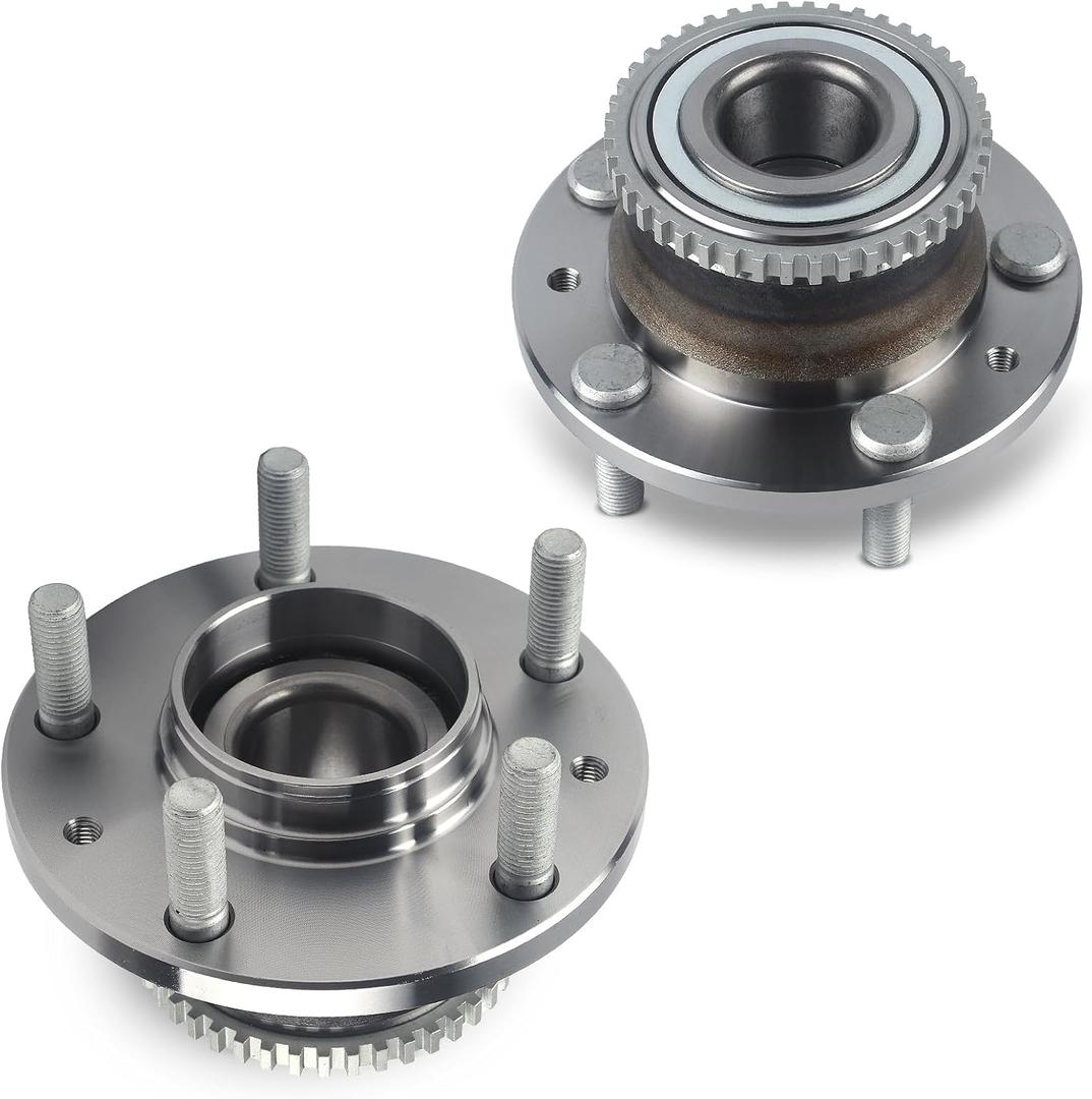 Autoround Pair 512271 Rear Wheel Bearing and Hub Assembly Compatible with Ford Fusion 2006-2012, Mazda 6 2003-2008, Lincoln MKZ 07-12/ Zephyr 06, Mercury Milan 06-11 FWD, 5 Lug w/ABS
