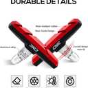 CNC 2 Pairs Bicycle V-Brake Pads, Bike 70mm V Brake Blocks Set, Cantilever Brake Pads Shoes for Mountain/Road/Kids/MTB/Children's/Cycle Bike Rim.