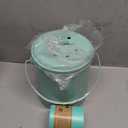 Perfnique Kitchen Compost Bin, 1.3 Gallon Countertop Compost Bin with Lid, Indoor Compost Bucket Includes Inner Bucket Liner and Carbon Filter, Small Compost Bin with Trash Bags (with Bags, Mint)