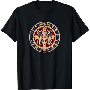 Medal of Saint Benedict Benedict Blessing Catholic T-Shirt, Small