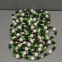 Giegxin 32.8 Feet Wooden Bead Garland Rustic Boho Wood Bead Garland Decor Rustic Wall Hanging Ornaments for Holiday Spring Farmhouse Party Decoration(Mix Green 2,1 Pcs)