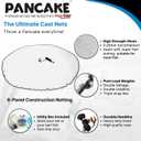 Pancake Cast Net, 8ft Radius, 1 1/ 4 in Mesh, 1.25lb Lead, for Bait Fish
