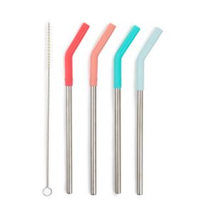 Core Home 5-piece reusable stainless steel straw set.