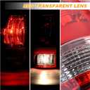 Tail Light Halogen Type Compatible With 2009-2018 Dodge Ram 1500 2500 3500 NON-LED Model Driver and Passenger Side Taillight Rear Lamp Assembly with Bulbs # 55277415AD 55277414AE
