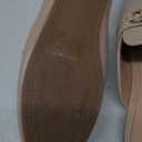 Shoe Land Mules for Women  Slip-On Mules & Flats Shoes with Buckle, Closed Round Toe | Backless Loafers, Business Dress Slides & Casual Comfortable Work Shoes (6, Nude)