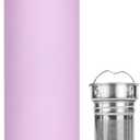London Sip Multi-Purpose Tea Infuser Travel Mug and Tumbler Fruit Infuser Flask Hot and Cold Double Wall Stainless Steel Thermos with Extra-Long Infuser, Gentle Lilac