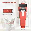 Door Latch Mortise Tool, Mortise Kit with Vertical Calibration Plate, Complete Door Latch Installation Kit for Fast, Clean, and Professional Mortising on 1-3/8" and 1-3/4" Doors