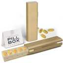 Mimi Medcessories - Pretty Pill Box Set - Stylish, Compact Daily Pill Organizer, Medication Pill Case, Pill Container for Vitamin Management, Pill Holder, Travel Essentials for Women & Men - Champagne
