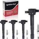 Ignition Coil Pack and Spark Plug Fits for 2008-2012 Accord, CR-V