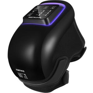 FORTHiQ Knee Massager Pro+ with Heat, Red Light and Vibration, 6-in-1, Dual-Wavelength - Cordless, Portable, Adjustable Straps, Easy to Use, Saves Your Settings