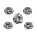 1/2-13 304 Stainless Steel Anti-Theft Locking Nuts 13TPI Security Hardware Kit for Mountain Bike Awning Car Accessories for Styling Light Bar Safety,(4 Lock+ 1 Key)