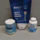 Judee's Gluten Free Heavy Cream Powder - Gluten Free Shelf-Stable Creamer Powder - Dehydrated Heavy Cream for Baking & Whipped Topping - 11 Oz, Hydra Surge Electrolytes - 60 Servings, Vetnique Glandex for Dogs Anal Gland & Digestive Support Powder, Beef Flavor, 2.5 oz