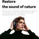 Wireless Headphones Over the Ear, Noise Cancelling Headphones, Bluetooth Headphones, Bluetooth V6.0 Headset with Low Latency Gaming & Movie Modes, 1000mAh Long Battery Life, External Mic, Black