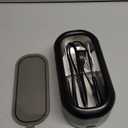 Ultrasonic Jewelry Cleaner, 48KHz Ultrasonic Cleaner Machine for Jewelry, Glasses, Rings, Retainers, Watch Strap, Dentures, 304 Stainless Steel 12oz Cleaning Pod - Black