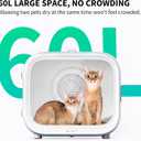 PETKIT AIRSALON MAX Automatic Pet Hair Drying Box for Cat Puppy Kitten,Ultra Quiet Hair Dryer for Small Dog Grooming,60L Large Capacity/Smart Temperature Control via App and Touch Panel