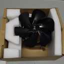 HIDALIFE Oscillating Wood Stove Fan - Heat Powered 6 Blade Auto-Spin & 60 Rotation for Wood/Pellet/Coal Stoves,Big Size Fireplace Burner Fan - Silent Operation,Overheat Protection