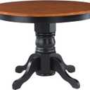 Homestyles Bishop Black Pedestal Table, 42"W