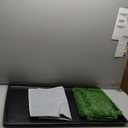 Dog Grass Large Potty Patch, Dog Litter Boxes Artificial Grass Bathroom Turf for Pet Training, Washable Puppy Pee Pad, Perfect Indoor/Outdoor Portable Potty Pet Loo (Tray system-35"X22.6")