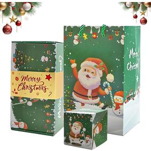 Surprise Gift Box Explosion for Money, Merry Christmas Surprise Gift Boxes, Pop Up Surprise Christmas Box, Cash Explosion Luxury for Birthday Anniversary Valentine Proposal (Green, 6 Boxes) (6 Count (Pack of 1))