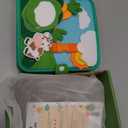 Montessori Busy Book for Toddlers 1-3, Felt Quiet Book & Busy Board for Preschool Learning, Fine Motor Skills & Sensory Play, Educational Travel Toy and Gift for Kids  Farm Animals Theme, Green