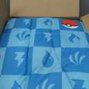 Pokmon Pikachu Full Size Bedding Set Kids Bedding Super Soft Cozy Reversible Comforter and Sheet Set with Sham, 7 Piece Full Size, (Officially Licensed Product) by Franco
