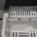 DUMOS Countertop Ice Maker, Portable Ice Machine Self-Cleaning, 9 Cubes in 6 Mins, 26.5lbs/24Hrs, 2 Sizes of Bullet Ice, with Ice Scoop, Basket and Handle, Ice Cube Maker for Home Kitchen Party,Green (26.5Lbs/24H, Green)