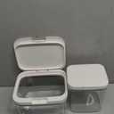 2 Pack Flour and Sugar Storage Containers with One-Press Flip-up Lid, 2.1Qt + 4.75 Qt Food Storage Container for Rice, Nuts, Snack, Dog Treat, Laundry Room, Kitchen Organization