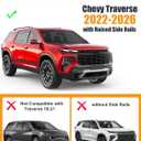 KINGGERI 300lbs Lockable Roof Rack Cross Bars Compatible with Chevy Chevrolet Traverse 2022 2023 2024 2025 2026 with Raised Side Rails, Heavy Duty Aluminum Roof Rails Crossbars Luggage Accessories