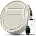 Lefant M210 Pro Robot Vacuum, Strong 4000Pa Suction, 200 Min Runtime, Super Slim Thin, Low Noise, Self-Charging, Wi-Fi/App/Alexa Control, Ideal for Pet Hair & Hard Floors (Pearly White)