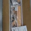 Evermagin 29" Coat Rack Wall Mount with Shelf, 4 in 1 Wall Mounted Coat and Key Hanger with 11 Hooks, Entryway Key Holder with Mail Holder for Living Room, Bedroom (Brown)