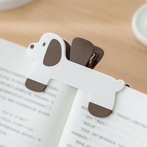 Strong Book Clip Lovely Dog Book Page Holder Clips, Page Holders Book Reading Opener Accessories, Multifunctional Practical Book Clips Transparent Portable Reading Book Page Holders
