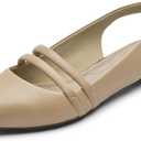 Rockport Women's Total Motion Adelyn Sling Ballet Flat (5 Wide, Farro Leather)