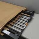 Babelio Baby Gate for Doorways and Stairs, 26-40" Auto Close Dog Gate, PressGuard C5, Easy-Install Pressure Mounted Satey Door, No Drilling Safety Gate for Child and Pets, Black