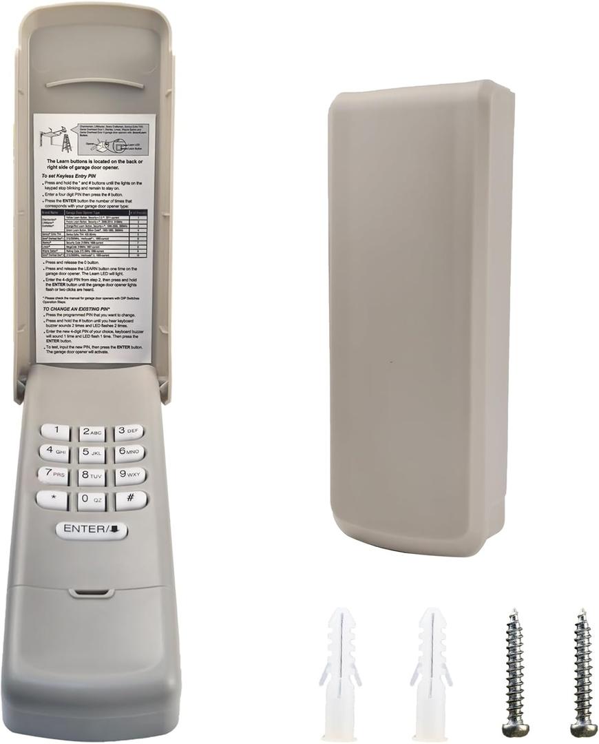 2026 Upgraded Universal Garage Door Opener Keypad for LiftMaster, Chamberlain,Craftsman & Wayne Dalton Garage Openers Manufactured Since 1993.877Max/878Max,G940EV-P2,CMXZDCG440