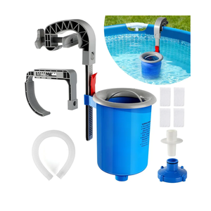 Joybach Pool Skimmer Accessories for Pool Light, Above Ground Swimming Pool Skimmer Basket Surface Skimmer Adjustable Height, Skimmer Clean Surface Leaf (Accessories Cannot Use Alone), Blue