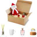 Frantis Brown Gift Boxes 9.45x6.5x4 Inches 10 Pack Paper Gift Box with Lids for Bridesmaid Gifts, Birthday, Party, ChristmasWedding, Crafting Cupcake Boxes, With 66 FT Twine