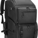 Rabjen DJ Backpack for Club Gigs, DJ Mixer Case Compatible with Pioneer DDJ-SR2, Pioneer DDJ-FLX6-GT, RANE ONE, and More Equipment (black premium version)