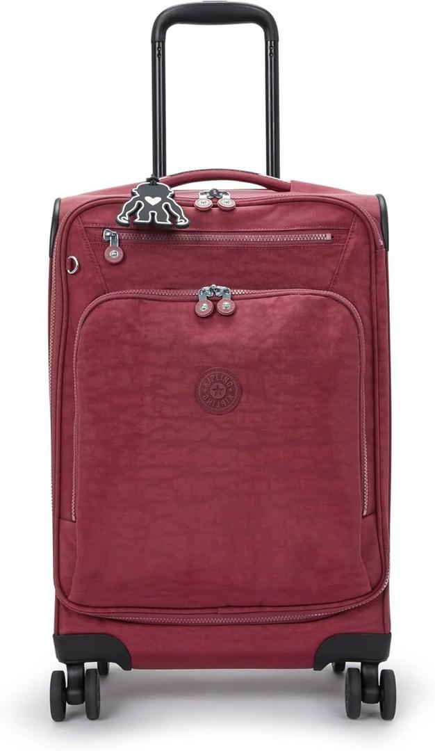 Kipling Youri Spin Small Printed 4 Wheeled Rolling Luggage (Lounge Wine)