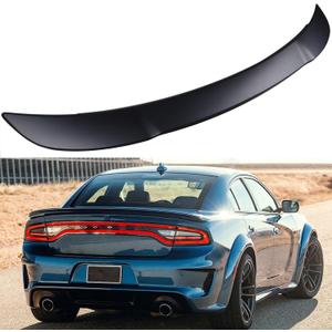 Rear Matte Black Spoiler Wing Compatible with 2011-2021 Charger RT SXT Hellcat Style Trunk Spoiler Wing