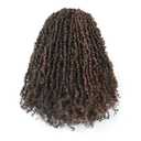 GIX Yanky Twist Crochet Hair - 10 Inch 8 Packs (30 Strands/Pcs) Black Mix Brown Pre-twisted Fluffy Spring Mini Twist Short Bob Passion Twist, Crochet Braids Braiding Hair (10 Inch, F1B/30-8p)