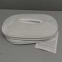 40FT Extra Long Kerf Weather Stripping Door Seal for Large Gaps and Easy Installation (White)