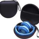 Kids Headphones Case Compatible with iClever BTH12 / HS19 / BTH26 / JoySpark-T5 / Candy Bila BH03 / EarFun/IMYB/MIDOLA MD-B01 / noot Products Foldable Kids Headphones, Black (Case Only)