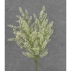 1 Pack Artificial Heather Bush For Floral Arrangements & Decor - Cream