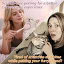 Cat Interactive Head & Tail Base Massage Wand, Mimics Cat Tongue Papillae & Grooming Behavior, Delivers Deep Massage & Gentle Patting. For Adult Cats Only. Prevents Scratches and Builds Bond