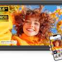 64GB 15.6" Large Digital Picture Frame, Uhale WiFi Electronic Photo Frames with 1920 x 1080 FHD IPS Touch Screen, Support Auto-Rotate Wall Mounted SD&USB Card, Share Photos/Videos from Phone Instantly