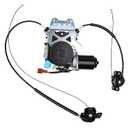 Left Drive Side Power Sliding Door Motor W/Cables Compatible with Honda Odyssey 2005-2010 3.5L V6 Replace 72050-SHJ-A21 Door Motor and Cable Repair Kit